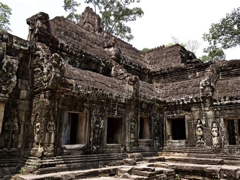 Arquitectura Del Antiguo Complejo De Templos Angkor Siem Reap Foto De