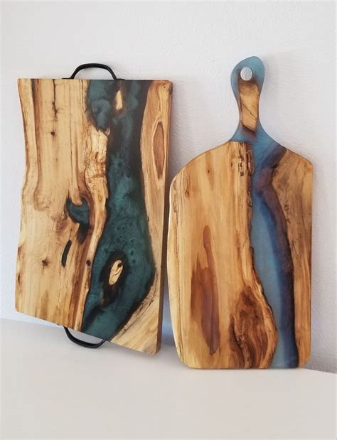 Resin Wood Board Wood Resin Table Epoxy Resin Wood Epoxy Resin Crafts Cutting Boards