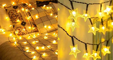 Acxilexy Solar Star Fairy Lights 100 LED 33ft Star String Lights