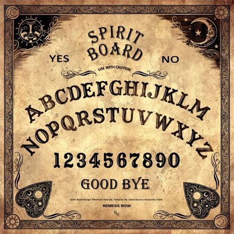 Nemesis Supernatural Psychic Spirit Ouija Board With Planchette