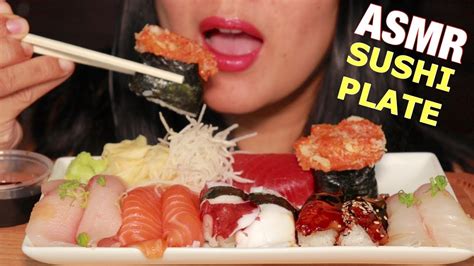 Asmr Nigiri Sushi Party Salmon Tuna Octopus Eel Eating Sounds No