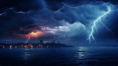 Premium Photo | Lightning Storm Background