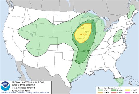 Storm Prediction Center May 16 2017 1730 UTC Day 2 Convective Outlook