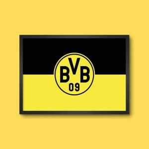 Lamron Borussia Dortmund Football Club Hq Flag Wall Decoration Art