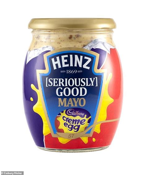 An Open Jar Of Mayo Sauce On A White Background With The Label Heinzz