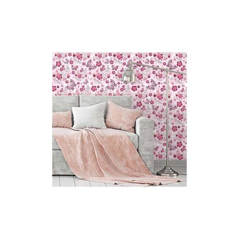 Papel De Parede Adesivo Floral Rosa 5