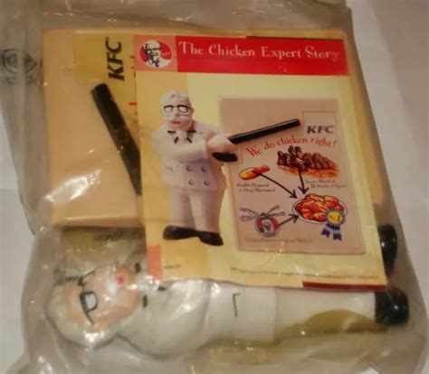 Kfc Kentucky Fried Chicken Colonel Sanders Secret Recipe Toy Figure