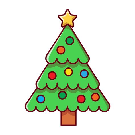 How to Draw a Christmas Tree: Step by Step