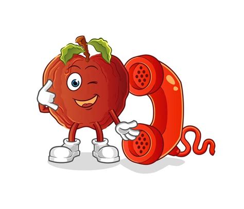 La Mascotte De L Appel De La Pomme Pourrie Vecteur De Dessin Anim