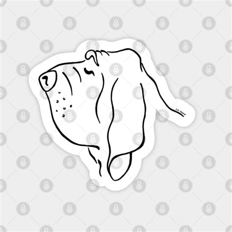 Outline Silhouette Bloodhound Dog Owner Sticker Teepublic