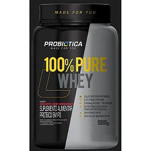 100 PURE WHEY POTE 900G IOGURTE C LIMÃO PROBIOTICA Armazém Pura Saúde