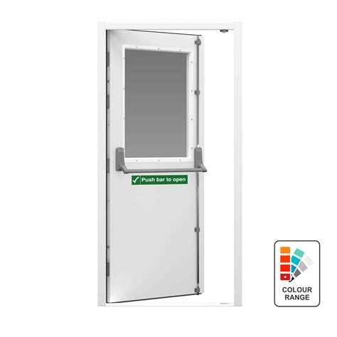 Glazed Fire Exit Door Security Latham S Steel Doors