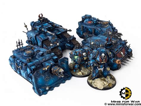 30k 40k Night Lords Vehicles Minis For War Painting Studio