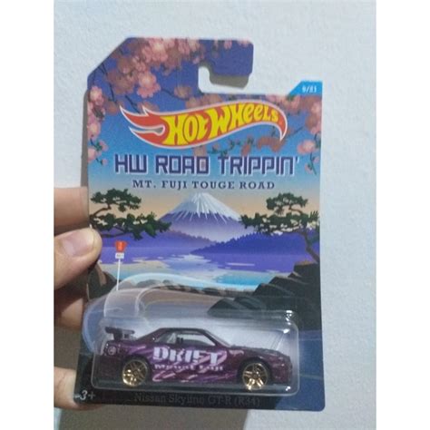 HOT WHEELS Rodoviário De Rodas Quentes TRIPPIN NISSAN SKYLINE GTR R Cartão Quebrado Shopee