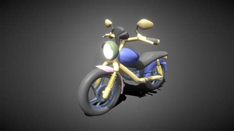 Motor Bike High Poly Model Download Free 3d Model By Kawsar Khsuzan