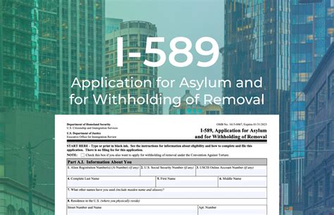 Form I Application For Asylum And For Withholding Of Removal