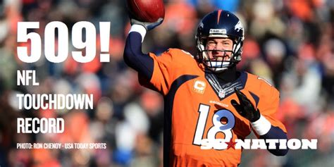 Peyton Manning Breaks Brett Favre S All Time Passing Touchdown Record Mile High Report