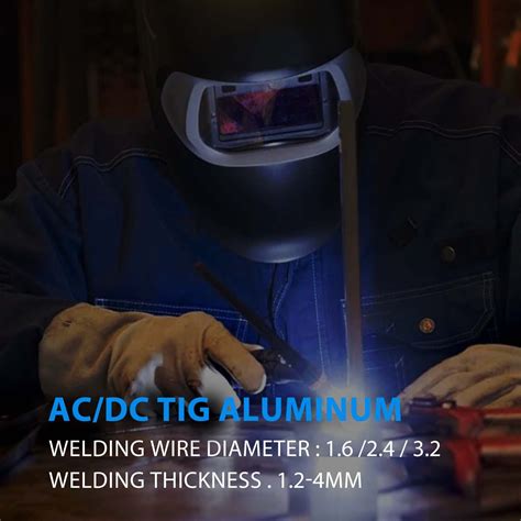 HITBOX Aluminum TIG Pulse Welder AC DC 220V IGBT 200Amp ARC TIG Welding