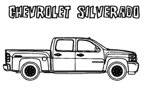 Chevy Cars Silverado Coloring Pages Best Place To Color Cars