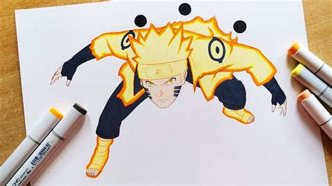 How To Draw Naruto Sage Of Six Paths Step By Step Tutorial Youtube