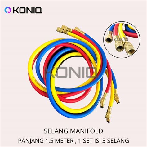 Promo SELANG MANIFOLD R22 SELANG ISI FREON 1 SET 100CM 150 CM Diskon