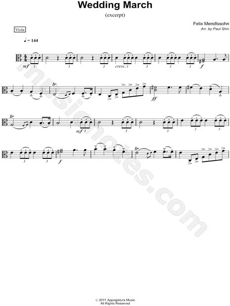 Wagner Wedding March From Lohengrin Sheet Music Violin Sheet Music