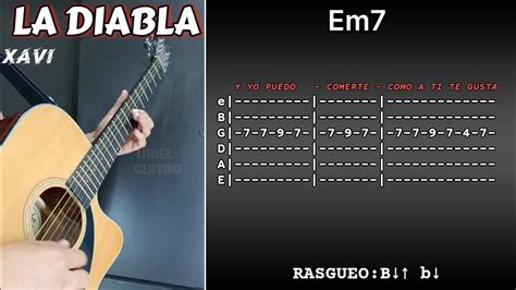 XAVI LA DIABLA TABS TUTORIAL GUITARRA REQUINTO Y ACORDES CON