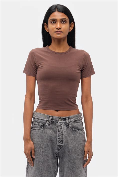 Entire Studios - Women's Micro Tee in Brown