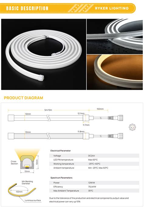 X Mm Dc V Dual White Flex Led Neon Dual White Led Neon