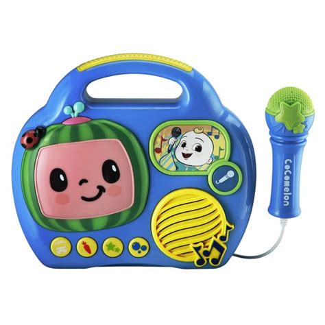 Cocomelon Sing Along Toy Boombox With Real Working Mic for Kids 18 Months and Up. – Shop876kids