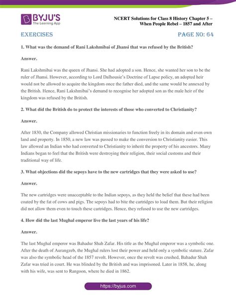 NCERT Solutions for Class 8 History Social Science Chapter 5 When