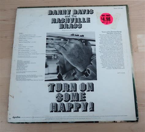 Danny Davis And The Nashville Brass Turn On Some Happy Vinyl Lp Record