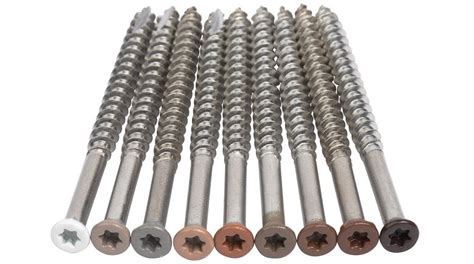 8x2-1/2 Color Trim Head 305 Stainless-Torx Deck Screws | Free Delivery ...