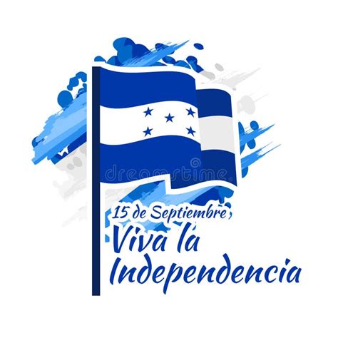 Fondo Del Grunge De La Independencia Day Honduras Ilustración del