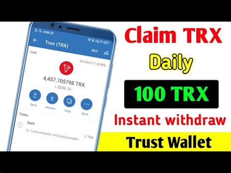 Claim Free Trx Instant Withdraw Trust Wallet New Airdrop Trx