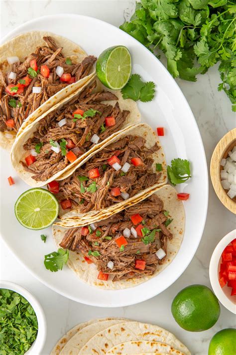 Mexican Shredded Beef Tacos Slow Cooker Recipe