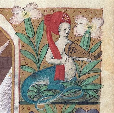 Melusine Medieval Art Mermaid Art Medieval Manuscript