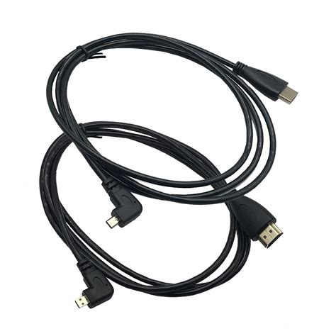 Seadream 2pack 5feet 1 5m 90 Degree Angled Micro Hdmi Male To Hdmi Male Cable 2pack Each Of