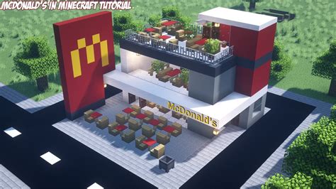 Minecraft Tutorial How To Make A Mcdonalds 2021🍔 Youtube