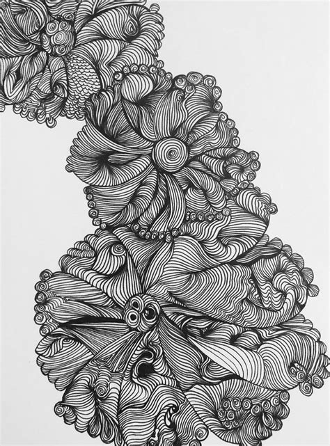 Pin By Tamara Byrne On Tangled Up In Zen In Line Art Zentangle