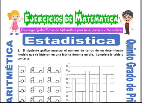 Ejercicios De Estad Stica Para Quinto De Primaria Matem Tica