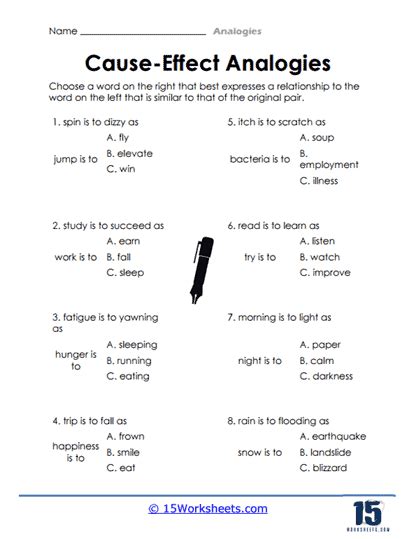 Analogies Worksheets - 15 Worksheets.com - Worksheets Library