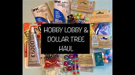 HOBBY LOBBY DOLLAR TREE HAUL YouTube