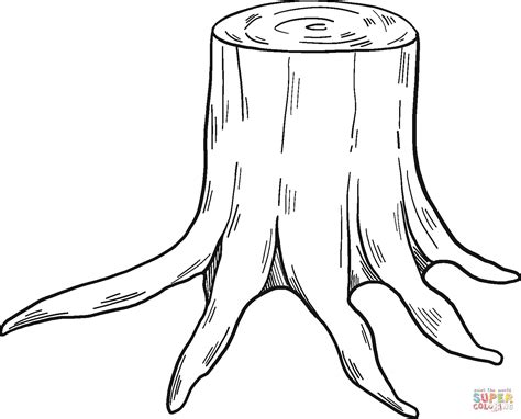 Tree Stump Coloring Page Free Printable Coloring Pages The Best Porn