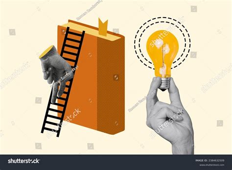 14 Ladder Walking Reading Book Isolated Images Stock Photos 3d