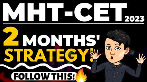 Mht Cet Months Strategy Mht Cet Topper S Pdf Notes