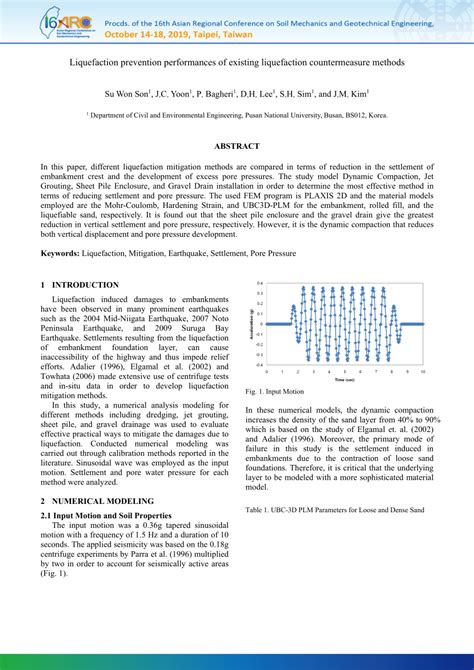 (PDF) Liquefaction prevention performances of existing liquefaction ...