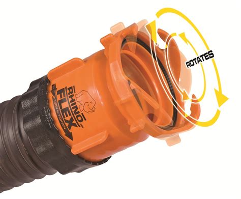 Camco RhinoFLEX RV Sewer Hose Swivel Bayonet Fitting Camco RV Sewer Hose Fittings CAM39783