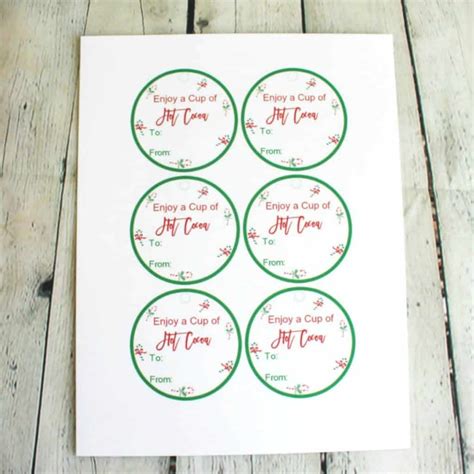Free Hot Cocoa Gift Tags AHWZ