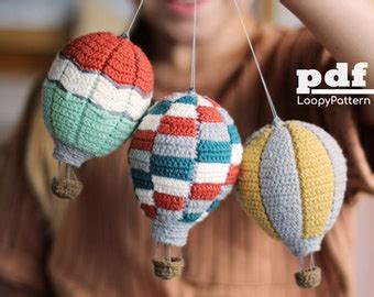 CROCHET PATTERN Amigurumi Hot Air Balloon Etsy